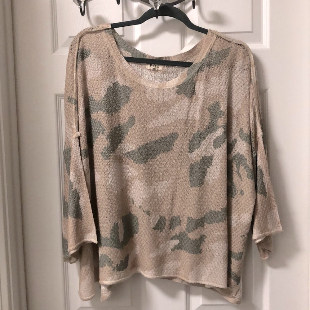 Pol Lightweight Camo Sweater